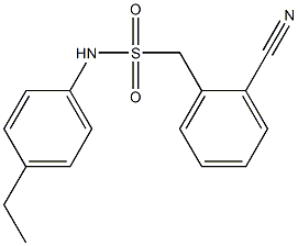 1-(2-cyanophenyl)-N-(4-ethylphenyl)methanesulfonamide Struktur