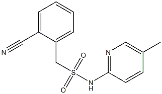 1-(2-cyanophenyl)-N-(5-methylpyridin-2-yl)methanesulfonamide Struktur