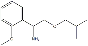 1-(2-methoxyphenyl)-2-(2-methylpropoxy)ethan-1-amine Struktur