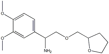 1-(3,4-dimethoxyphenyl)-2-(oxolan-2-ylmethoxy)ethan-1-amine Struktur