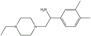 1-(3,4-dimethylphenyl)-2-(4-ethylpiperazin-1-yl)ethan-1-amine Struktur