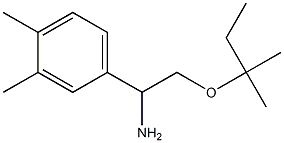 1-(3,4-dimethylphenyl)-2-[(2-methylbutan-2-yl)oxy]ethan-1-amine Struktur