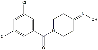 1-(3,5-dichlorobenzoyl)piperidin-4-one oxime Struktur