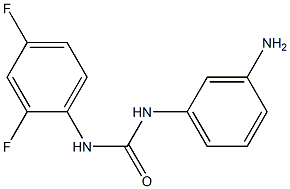 1-(3-aminophenyl)-3-(2,4-difluorophenyl)urea Struktur