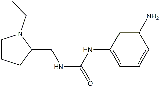 1-(3-aminophenyl)-3-[(1-ethylpyrrolidin-2-yl)methyl]urea Struktur