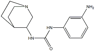 1-(3-aminophenyl)-3-1-azabicyclo[2.2.2]octan-3-ylurea Struktur