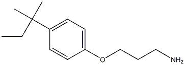 1-(3-aminopropoxy)-4-(2-methylbutan-2-yl)benzene Struktur