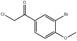 1-(3-bromo-4-methoxyphenyl)-2-chloroethan-1-one Struktur