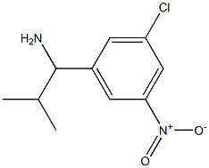 1-(3-chloro-5-nitrophenyl)-2-methylpropan-1-amine Struktur