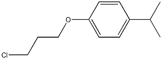 1-(3-chloropropoxy)-4-(propan-2-yl)benzene Struktur