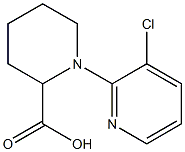 1-(3-chloropyridin-2-yl)piperidine-2-carboxylic acid Struktur