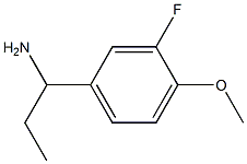 1-(3-fluoro-4-methoxyphenyl)propan-1-amine Struktur