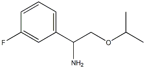 1-(3-fluorophenyl)-2-(propan-2-yloxy)ethan-1-amine Struktur