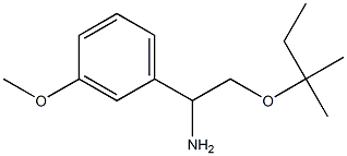 1-(3-methoxyphenyl)-2-[(2-methylbutan-2-yl)oxy]ethan-1-amine Struktur