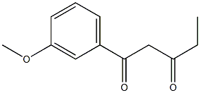 1-(3-methoxyphenyl)pentane-1,3-dione Struktur