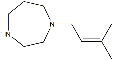 1-(3-methylbut-2-enyl)-1,4-diazepane Struktur