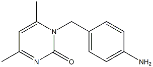 1-(4-aminobenzyl)-4,6-dimethylpyrimidin-2(1H)-one Struktur