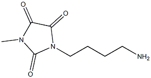 1-(4-aminobutyl)-3-methylimidazolidine-2,4,5-trione Struktur