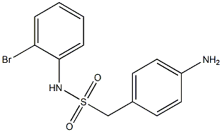 1-(4-aminophenyl)-N-(2-bromophenyl)methanesulfonamide Struktur