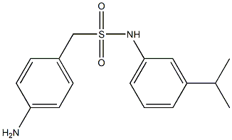 1-(4-aminophenyl)-N-[3-(propan-2-yl)phenyl]methanesulfonamide Struktur