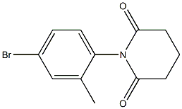 1-(4-bromo-2-methylphenyl)piperidine-2,6-dione Struktur