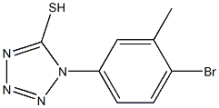 1-(4-bromo-3-methylphenyl)-1H-1,2,3,4-tetrazole-5-thiol Struktur