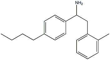 1-(4-butylphenyl)-2-(2-methylphenyl)ethan-1-amine Struktur