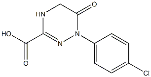 1-(4-chlorophenyl)-6-oxo-1,4,5,6-tetrahydro-1,2,4-triazine-3-carboxylic acid Struktur