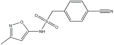 1-(4-cyanophenyl)-N-(3-methyl-1,2-oxazol-5-yl)methanesulfonamide Struktur