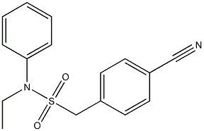 1-(4-cyanophenyl)-N-ethyl-N-phenylmethanesulfonamide Struktur