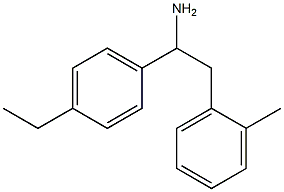 1-(4-ethylphenyl)-2-(2-methylphenyl)ethan-1-amine Struktur