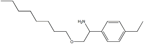 1-(4-ethylphenyl)-2-(octyloxy)ethan-1-amine Struktur