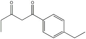 1-(4-ethylphenyl)pentane-1,3-dione Struktur