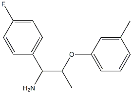 1-(4-fluorophenyl)-2-(3-methylphenoxy)propan-1-amine Struktur