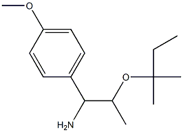 1-(4-methoxyphenyl)-2-[(2-methylbutan-2-yl)oxy]propan-1-amine Struktur