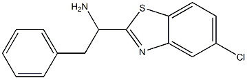 1-(5-chloro-1,3-benzothiazol-2-yl)-2-phenylethan-1-amine Struktur