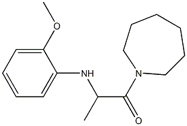 1-(azepan-1-yl)-2-[(2-methoxyphenyl)amino]propan-1-one Struktur