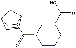 1-(bicyclo[2.2.1]hept-5-en-2-ylcarbonyl)piperidine-3-carboxylic acid Struktur