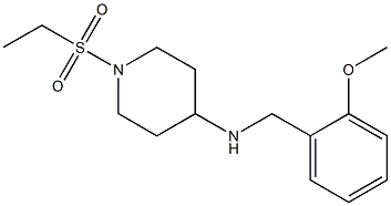 1-(ethanesulfonyl)-N-[(2-methoxyphenyl)methyl]piperidin-4-amine Struktur