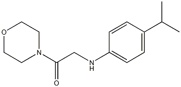 1-(morpholin-4-yl)-2-{[4-(propan-2-yl)phenyl]amino}ethan-1-one Struktur