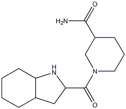 1-(octahydro-1H-indol-2-ylcarbonyl)piperidine-3-carboxamide Struktur