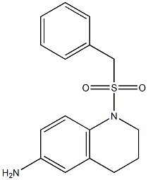 1-(phenylmethane)sulfonyl-1,2,3,4-tetrahydroquinolin-6-amine Struktur