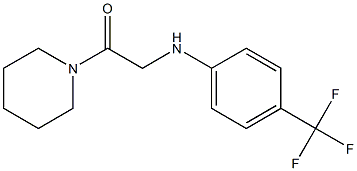 1-(piperidin-1-yl)-2-{[4-(trifluoromethyl)phenyl]amino}ethan-1-one Struktur