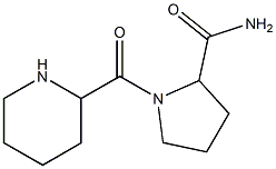 1-(piperidin-2-ylcarbonyl)pyrrolidine-2-carboxamide Struktur