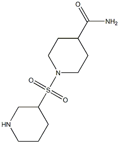 1-(piperidin-3-ylsulfonyl)piperidine-4-carboxamide Struktur