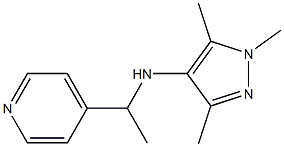 1,3,5-trimethyl-N-[1-(pyridin-4-yl)ethyl]-1H-pyrazol-4-amine Struktur