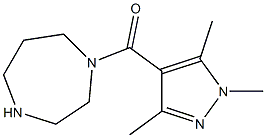 1-[(1,3,5-trimethyl-1H-pyrazol-4-yl)carbonyl]-1,4-diazepane Struktur