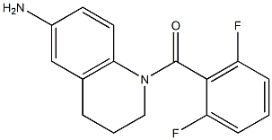 1-[(2,6-difluorophenyl)carbonyl]-1,2,3,4-tetrahydroquinolin-6-amine Struktur