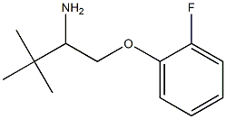 1-[(2-fluorophenoxy)methyl]-2,2-dimethylpropylamine Struktur