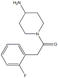 1-[(2-fluorophenyl)acetyl]piperidin-4-amine Struktur